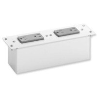 Leviton AC Power Module, 2 Duplex Receptacles, Non-Surge